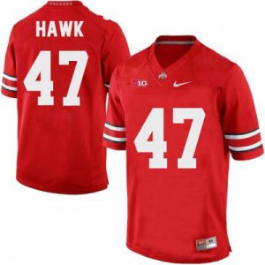 Men's NCAA Ohio State Buckeyes A.J. Hawk #47 College Stitched Authentic Nike Red Football Jersey BH20G63DI